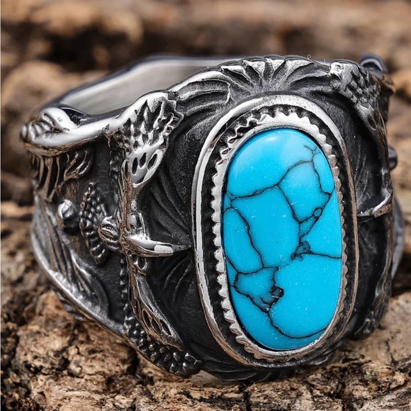 Vintage style Punk Geometric 304 Stainless Steel Inlay - Picture 4 of 5